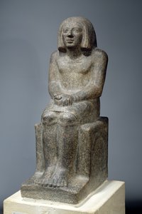 Standbeeld van Ankh, priester van Horus, Vroeg-dynastieke periode (dioriet)